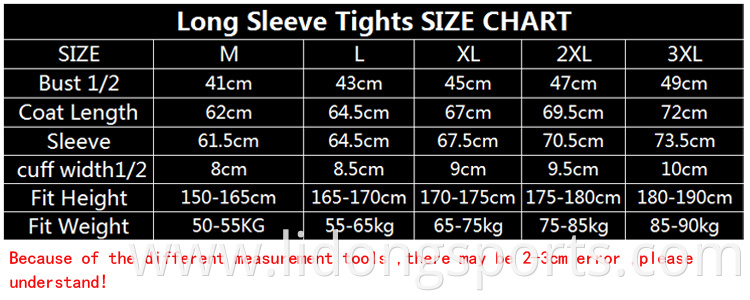 wholesale compression shirts long sleeve in Men's t-shirts custom adult compression tights
